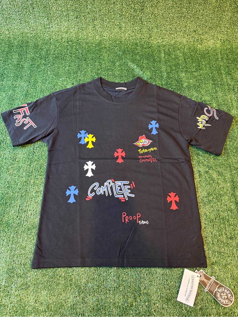 Chrome Graphic Short-Sleeve Tee - Black - Picture 1 of 8